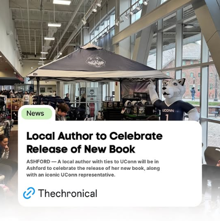 The Chronicle feature: Local author to celebrate release of new book