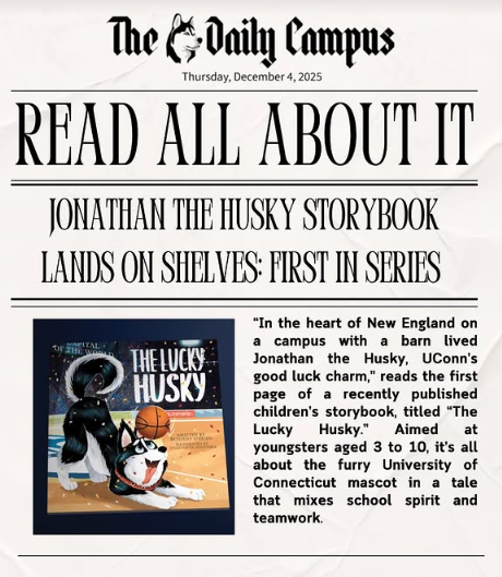 The Daily Campus feature: Jonathan the Husky storybook lands on shelves, first in series